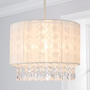 Riah Jewel Shade Ivory Easy Fit Pendant Shade