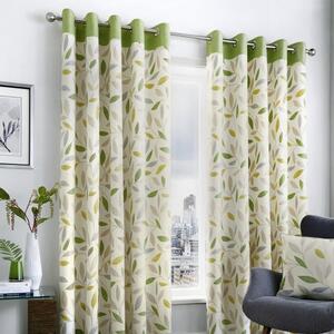 Fusion Beechwood Eyelet Curtains