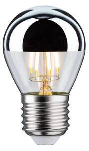 LED bulb E27 golf ball 827 half mirror 4.8 W