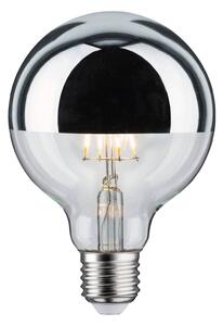 Paulmann LED bulb E27 827 6.5 W half mirror silver