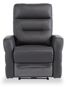 Harlem Leather Electric Reclining Armchair | Blue, Grey | Roseland