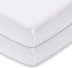 Pack of 2 100% Cotton Jersey Fitted Sheets