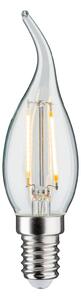 Candle LED bulb E14 2.8W 2,700K flame tip clear