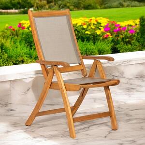 Reclining Folding High Back Armchair