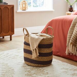 Striped Seagrass Basket
