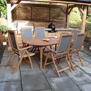 Ellipse 6 Seater Outdoor Recliner Set