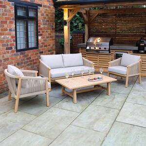 4 Seater Outdoor Double Lounger Set