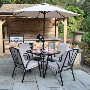 Amalfi 4 Seater Padded Garden Set