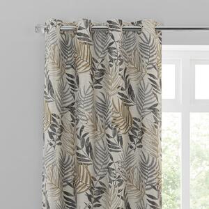 Leaf Jacquard Eyelet Curtains