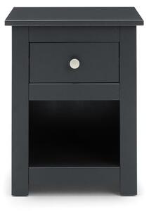 Radley 1 Drawer Bedside Table, Dark Grey & Pine