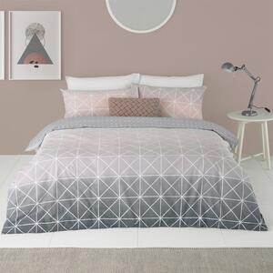 Furn. Spectrum Blush Ombre Reversible Duvet Cover and Pillowcase Set