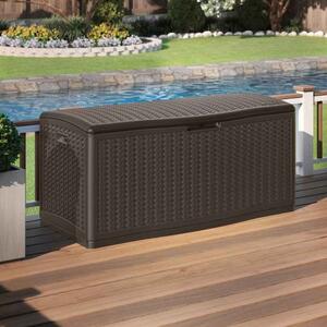 Opulence Reinforced Resin Garden 469L Storage Box in Java Brown