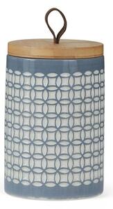 Dark Grey Geometric Kitchen Canister