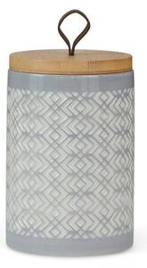 Light Grey Geometric Kitchen Canister