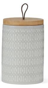 Taupe Geometric Kitchen Canister