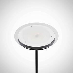 Lindby Sumani LED floor lamp, round, black