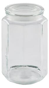 Hexagonal Glass Jar