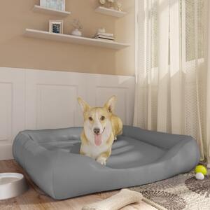 Dog Bed Light Grey 105x80x25 cm Faux Leather