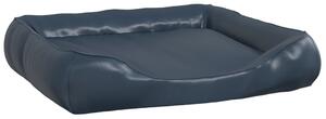 Dog Bed Dark Blue 105x80x25 cm Faux Leather