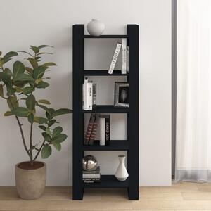 Book Cabinet/Room Divider Black 60x35x160 cm Solid Wood
