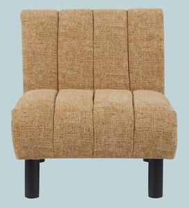 Levelland Fabric Accent Chair With Black Legs - Mustard