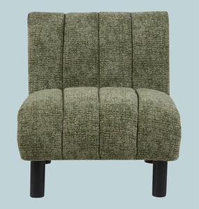 Levelland Fabric Accent Chair With Black Legs - Green