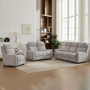 Medinah Fabric 3+2+1 Sofa Suite - Ash