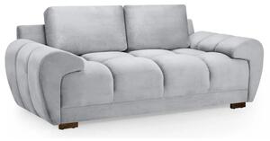 Aztec Plush Velvet 2 Seater Sofa In Grey