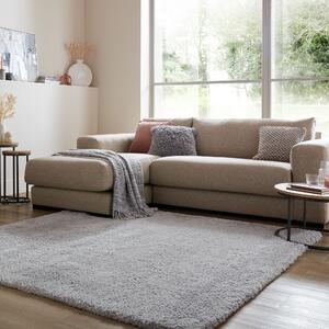 Cosy Soft Shaggy Square Rug Grey