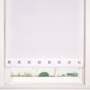 Square Eyelet White Roller Blind