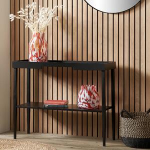 Marnie Console Table, Black Wood