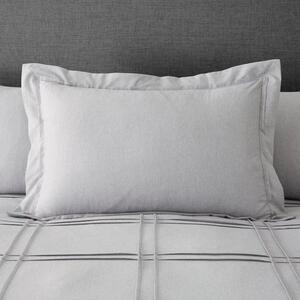 Denver Marl Grey Pintuck Oxford Pillowcase