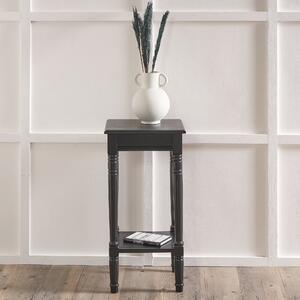 Heritage Half Moon Accent Table, Painted Pine Black