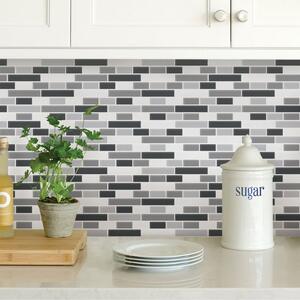 InHome Smoked Glass Self Adhesive Backsplash Tiles