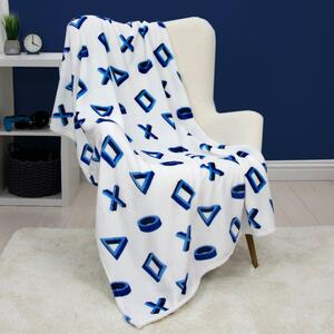 Playstation Level Fleece Blanket White