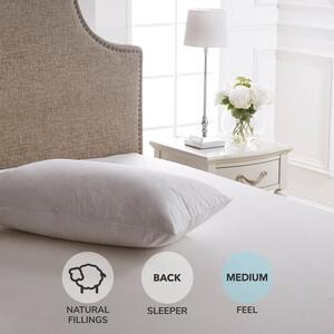 Dorma Luxurious White Goose Down Back Sleeper Pillow