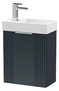 Deco Compact Wall Mounted Vanity Unit with Basin Soft Black