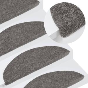 Stair Mats Self-adhesive 15 pcs 56x17x3 cm Grey