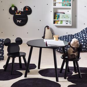 Mickey Mouse Black Table and Chair Set Black