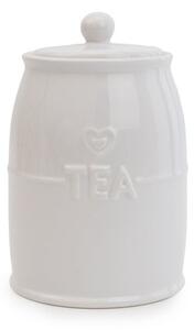 White Hearts Tea Canister