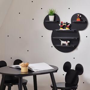 Mickey Mouse Black Wall Shelves Black