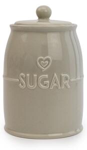 Grey Hearts Sugar Canister