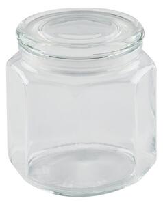 Hexagonal Glass Jar