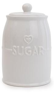 White Hearts Sugar Canister