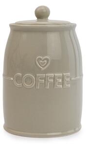 Grey Hearts Coffee Canister