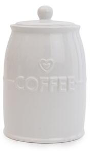 White Hearts Coffee Canister