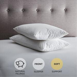 Fogarty Pack of 2 Duck Feather & Down Front Sleeper Pillows