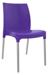 Bide Side Kitchen Or Outdoor Garden Chair Purple