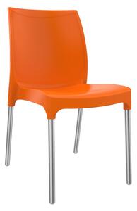 Bide Side Kitchen Or Outdoor Garden Chair Orange