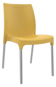 Bide Side Kitchen Or Outdoor Garden Chair Yellow